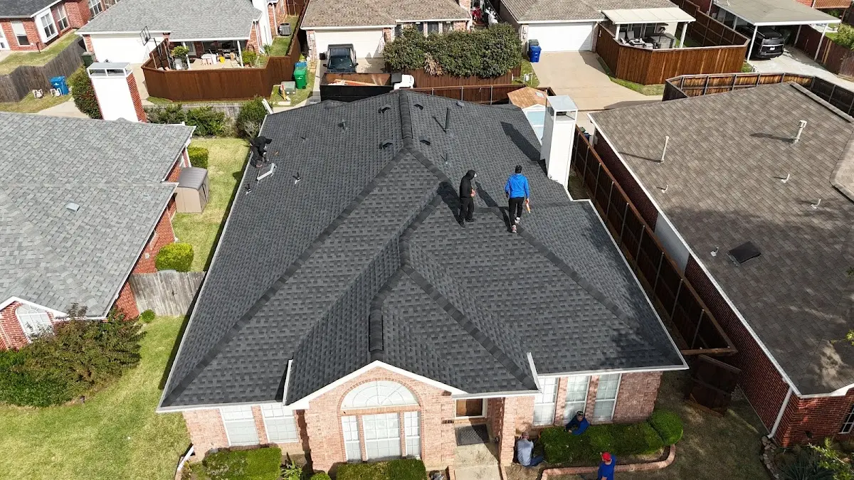 Slate & Tile Roof Repair work in progress on a Smyrna property